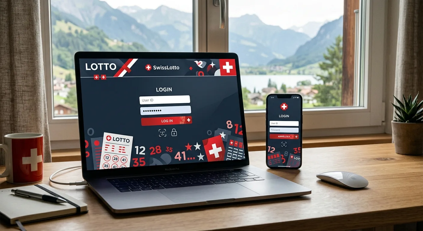 swisslos gewinnzahlen auf einem mobilen Resultate-Dashboard